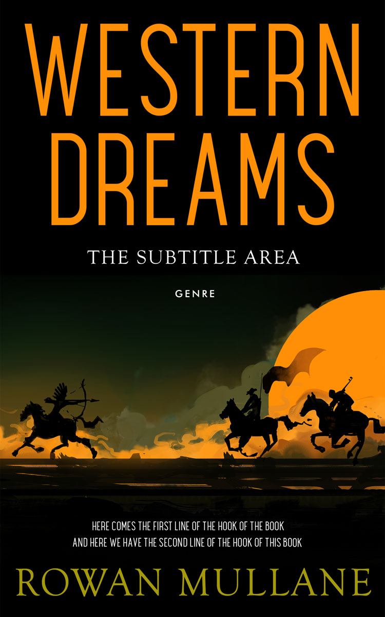 2D view of Golden Bell #13276 - Premade Action & Adventure Book Cover