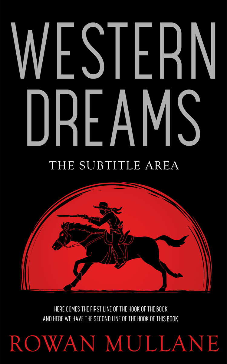 2D view of Gondola #13278 - Premade Western Book Cover