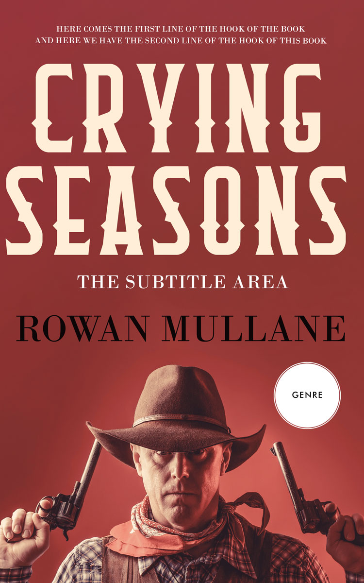 2D view of Sanguine Brown #13281 - Premade Action & Adventure Book Cover