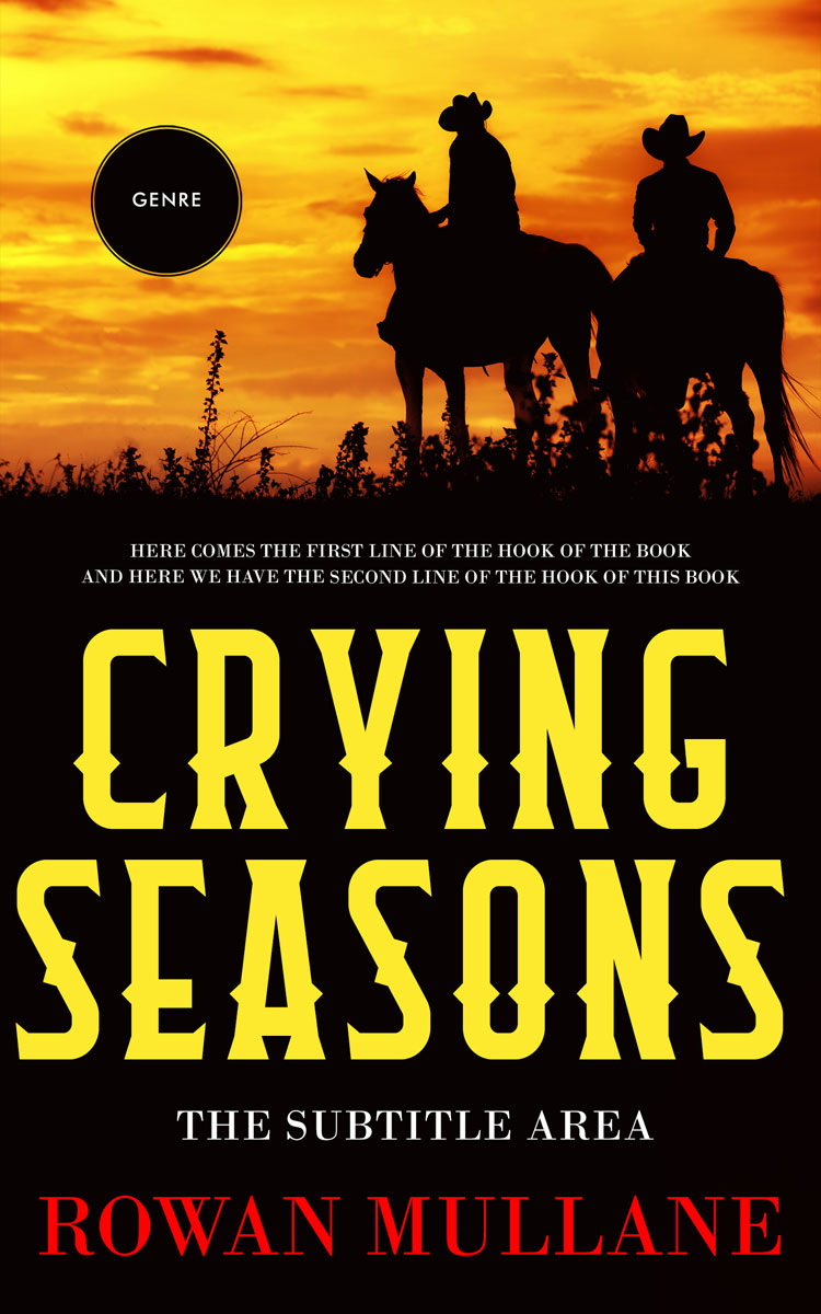 2D view of Saffron #13283 - Premade Action & Adventure Book Cover