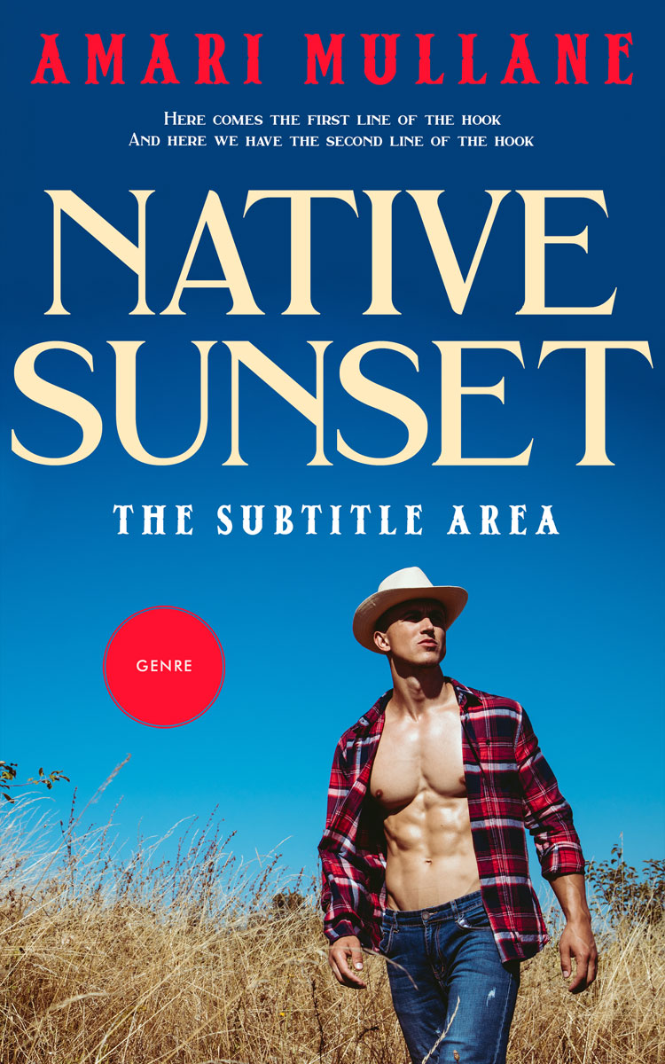 2D view of Tan #13295 - Premade Romance Book Cover