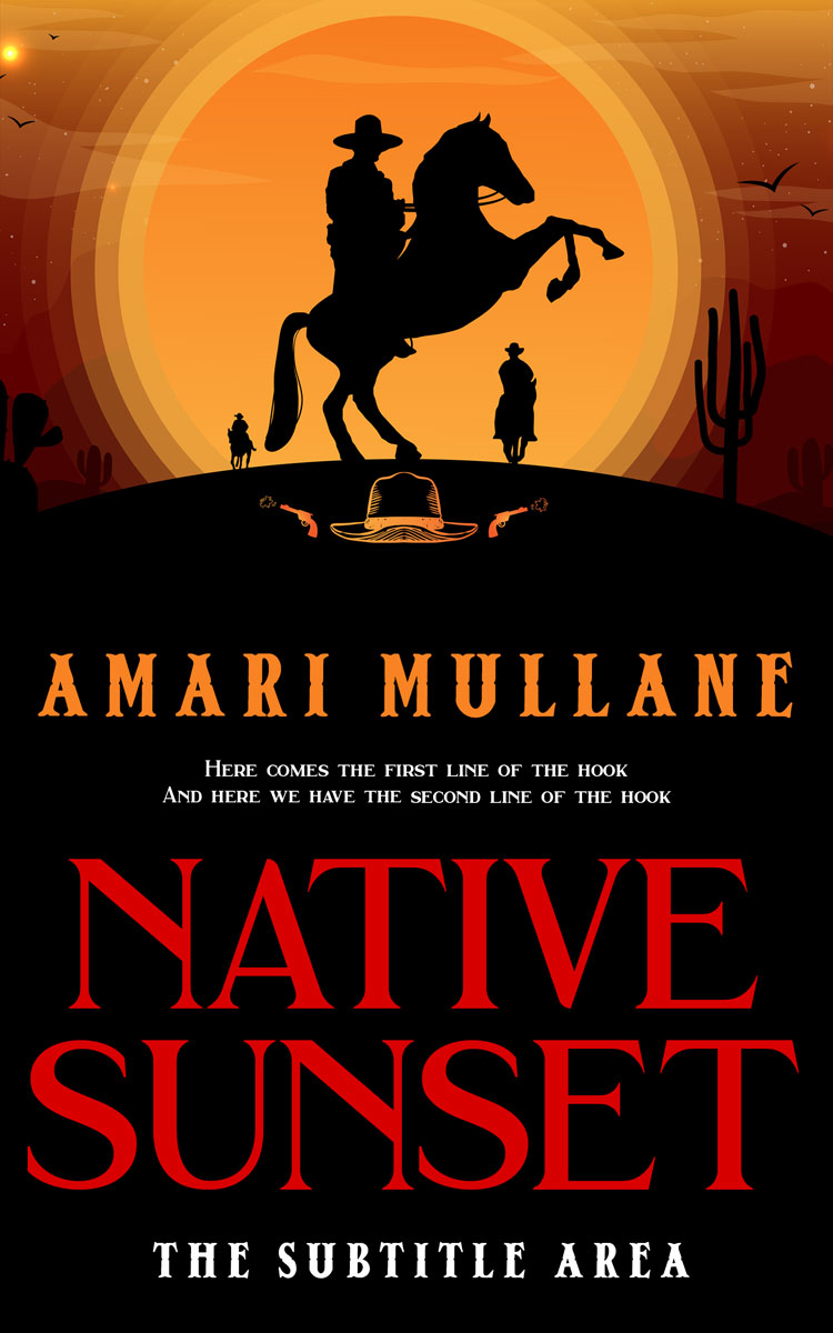 2D view of Fire Bush #13298 - Premade Action & Adventure Book Cover