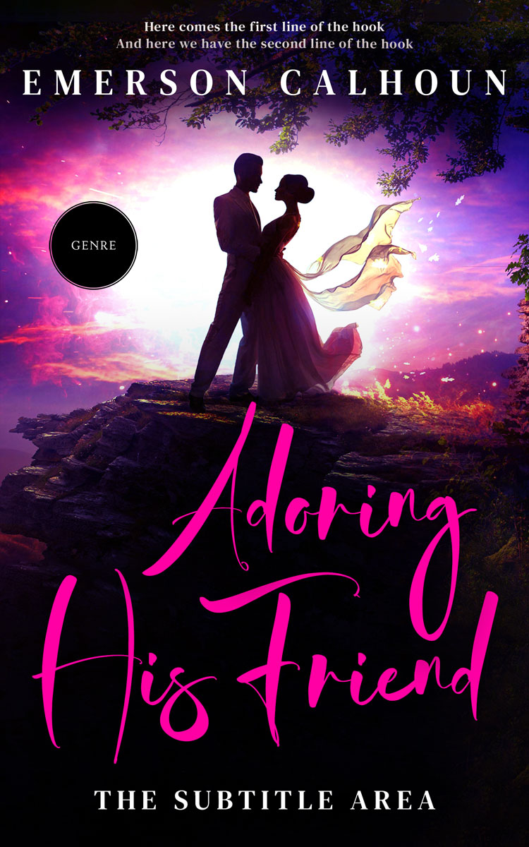 2D view of Ebony #13387 - Premade Romance Book Cover