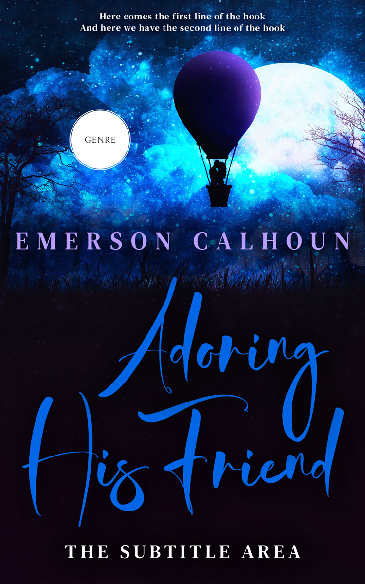 2D view of Ebony #13388 - Premade Romance Book Cover