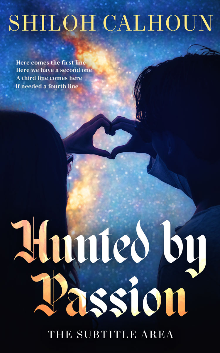 2D view of Soft Amber #13402 - Premade Romance Book Cover