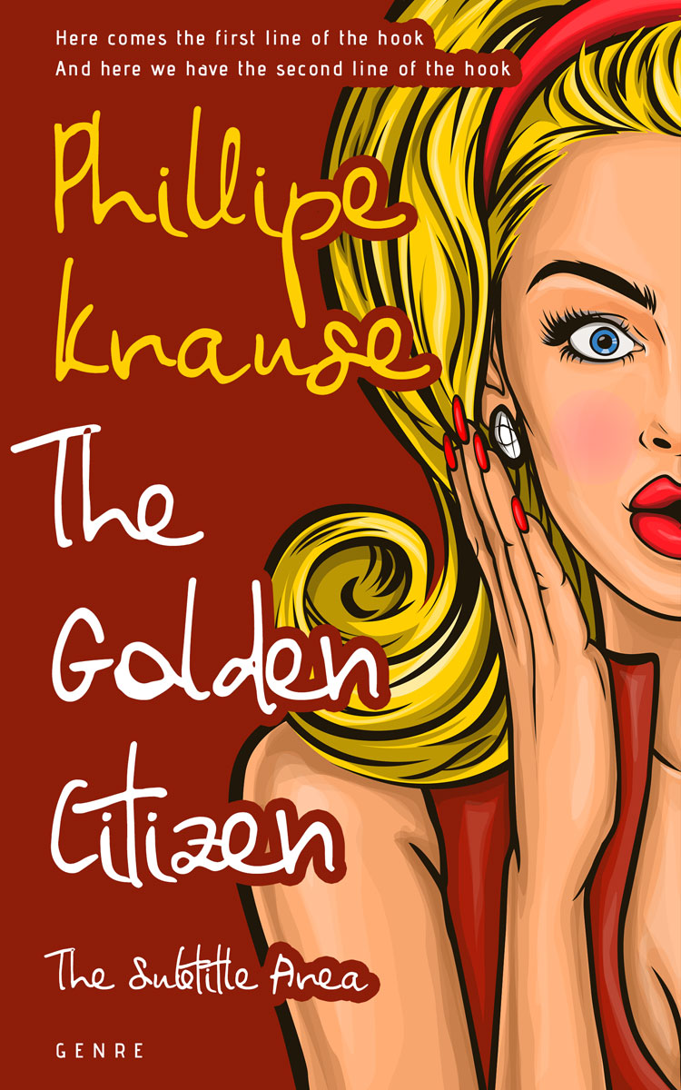 2D view of Sandy Brown #13431 - Premade Chick Lit Book Cover