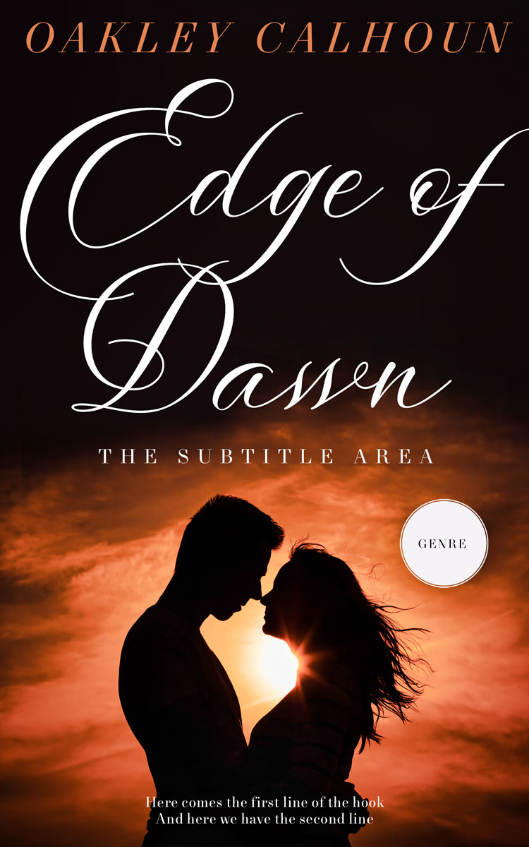 2D view of Premade Romance Book Cover - Coffee Bean