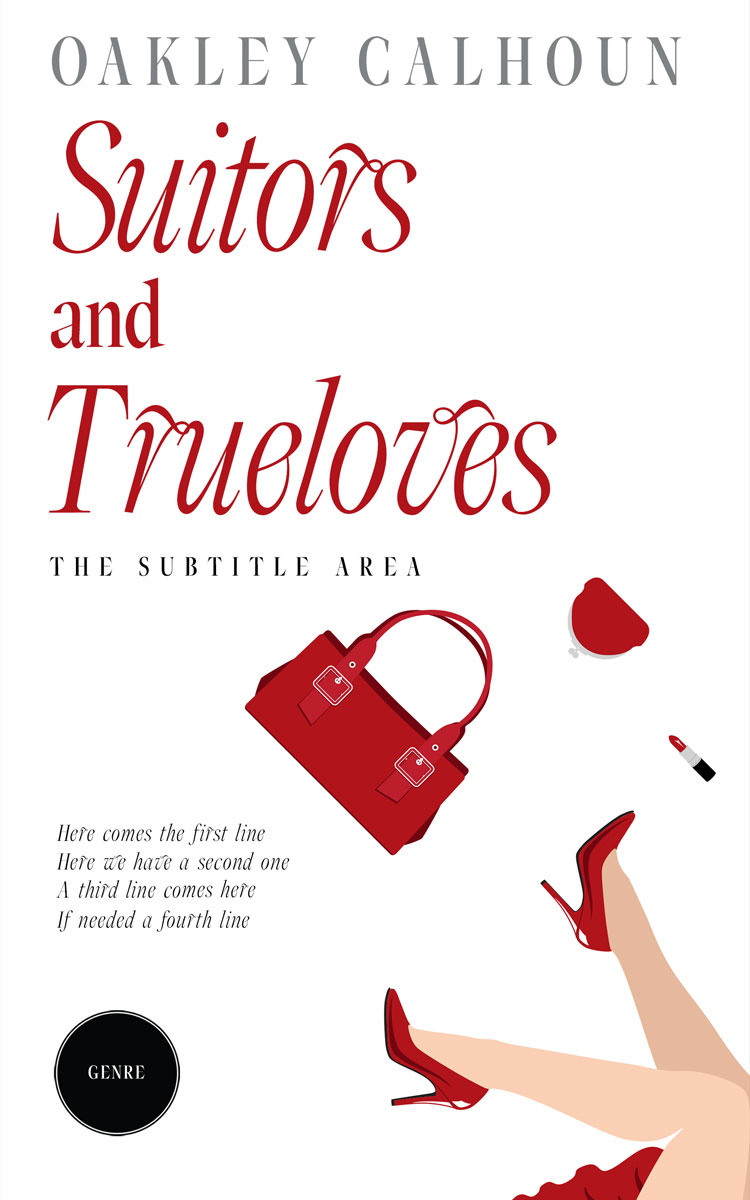 2D view of Premade Chick Lit Book Cover - Parchment