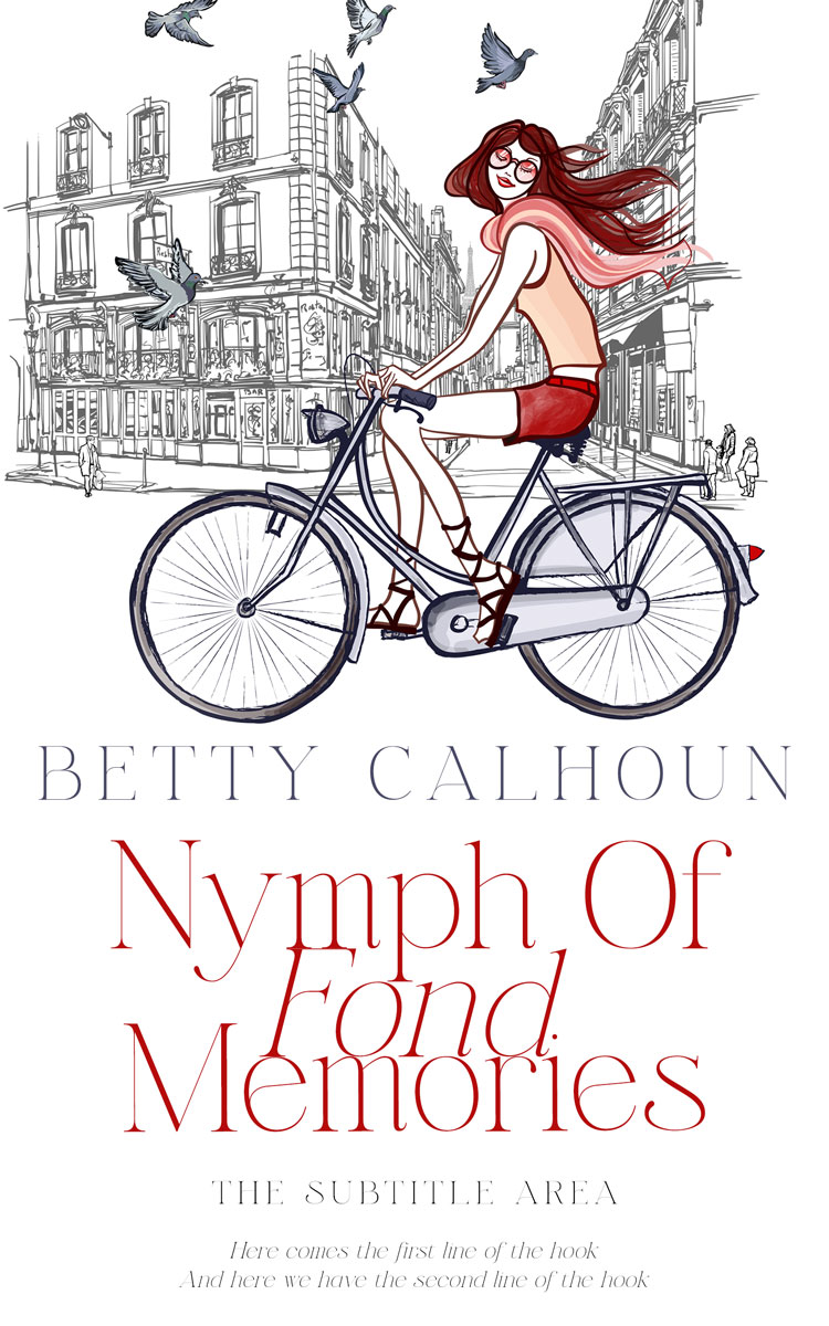 2D view of Premade Chick Lit Book Cover - Swiss Coffee