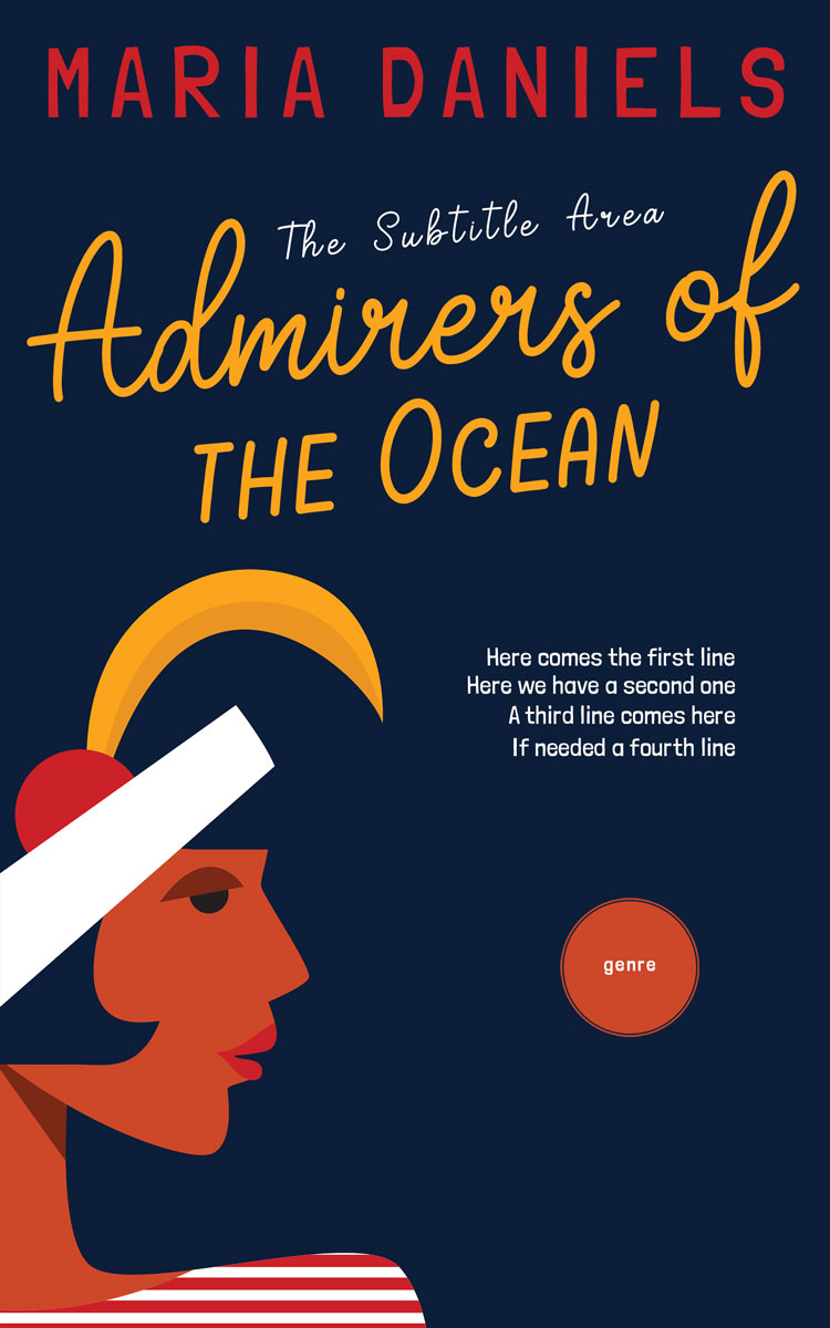 2D view of Premade Chick Lit Book Cover - Blue Zodiac