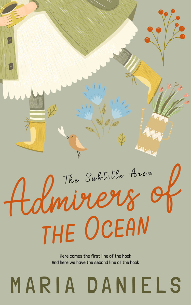 2D view of Premade Literary Fiction Book Cover - Ash