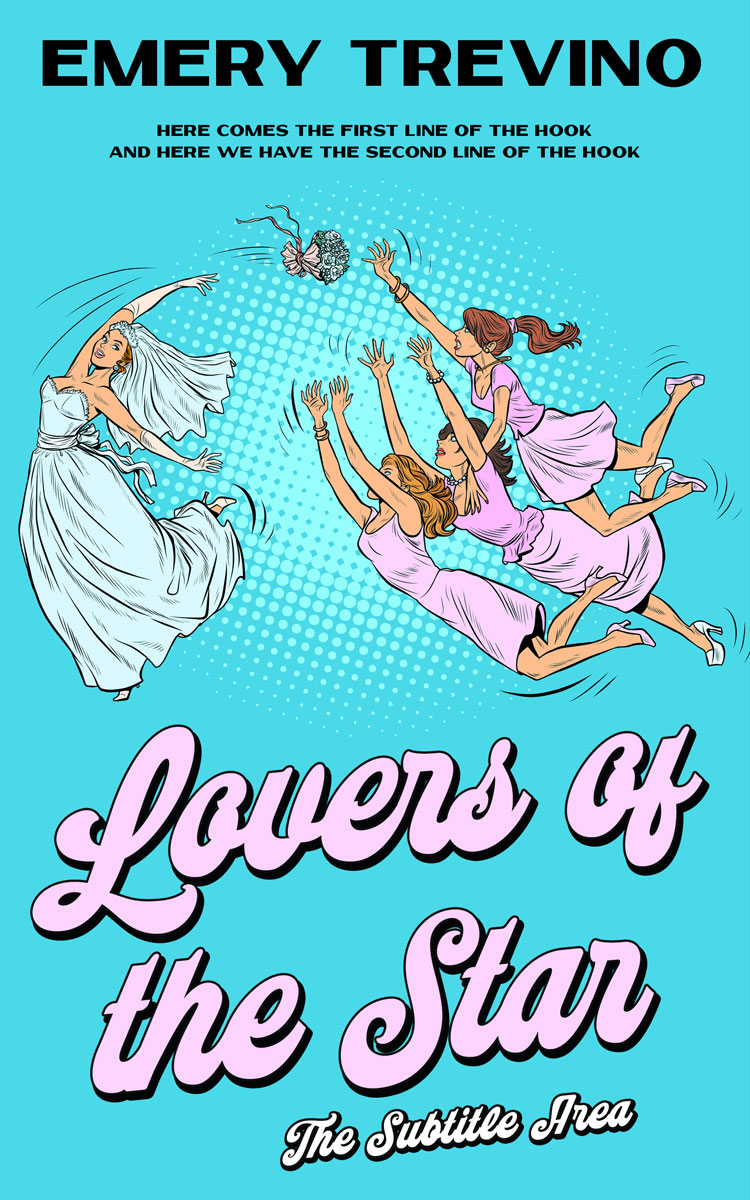 2D view of Picton Blue #13554 - Premade Romance Book Cover