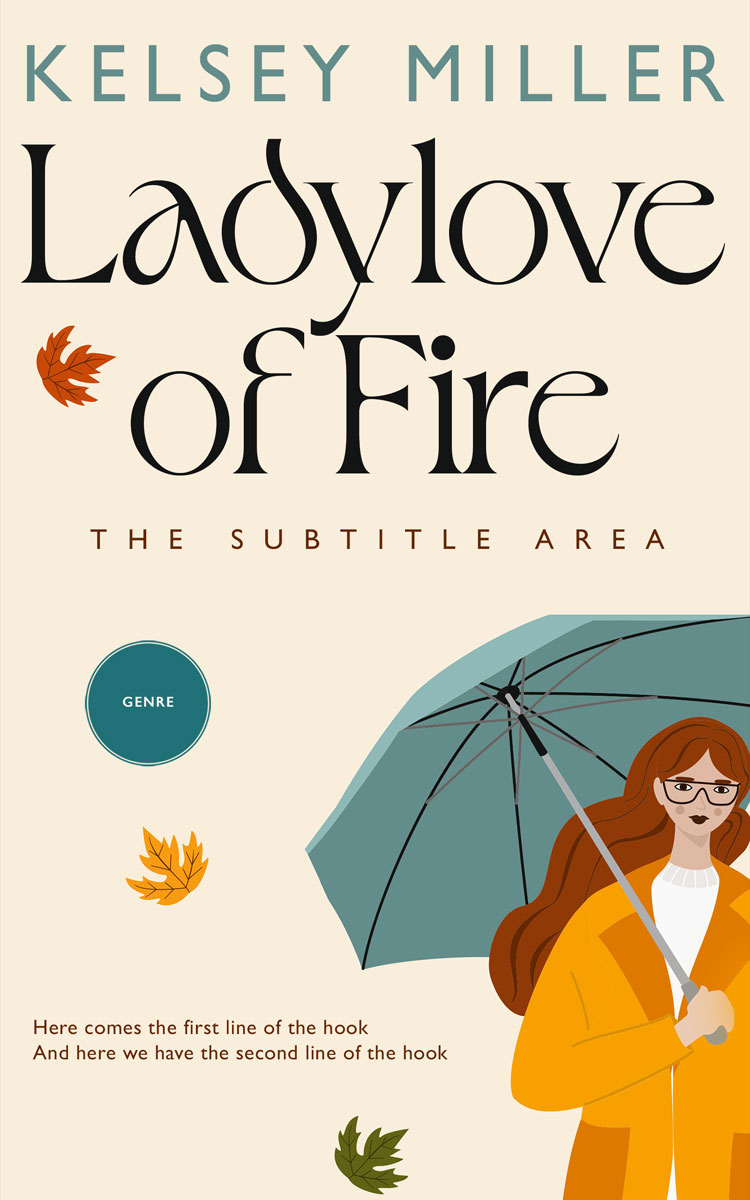 2D view of Linen #13566 - Premade Abstract Book Cover