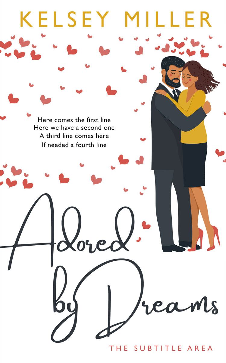 2D view of Premade Romance Book Cover - Raw Sienna