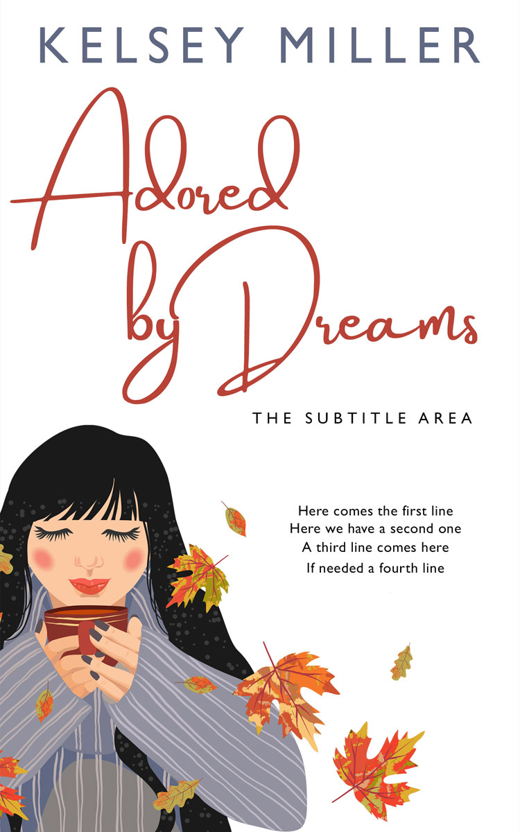 2D view of Premade Chick Lit Book Cover - Martini