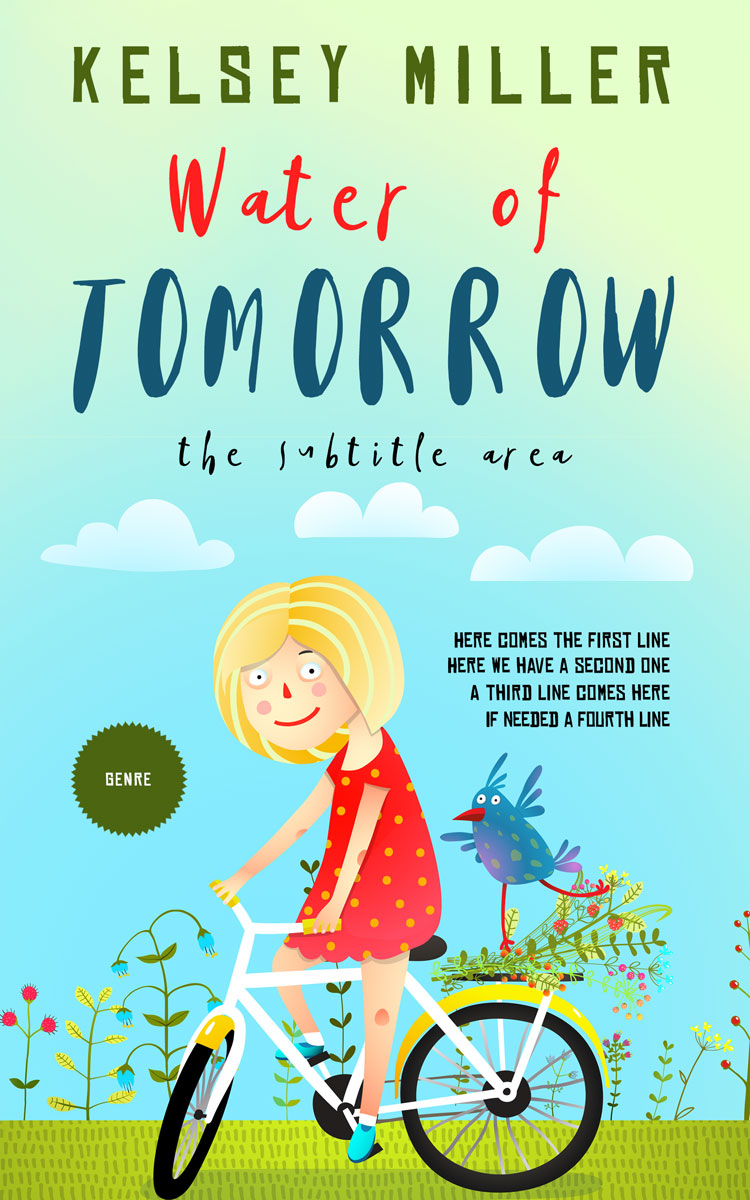 2D view of Mint Tulip #13599 - Premade Family & Parenting Book Cover