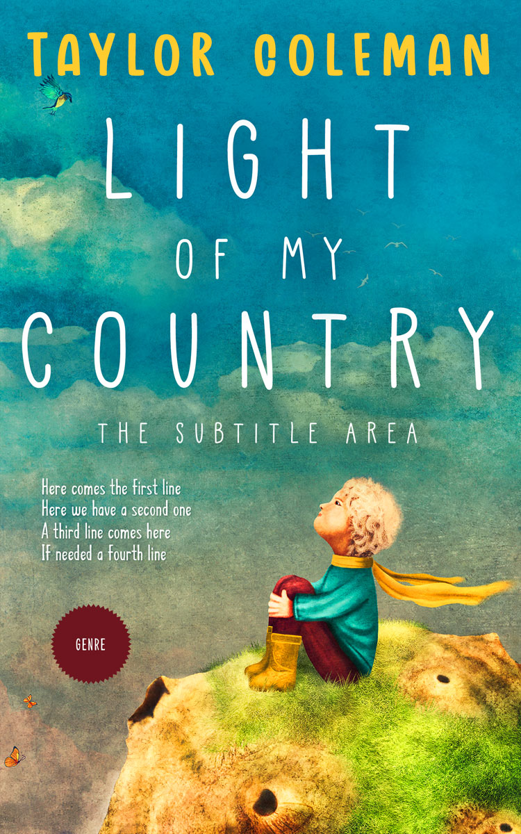 2D view of Paradiso #13630 - Premade Fantasy Book Cover