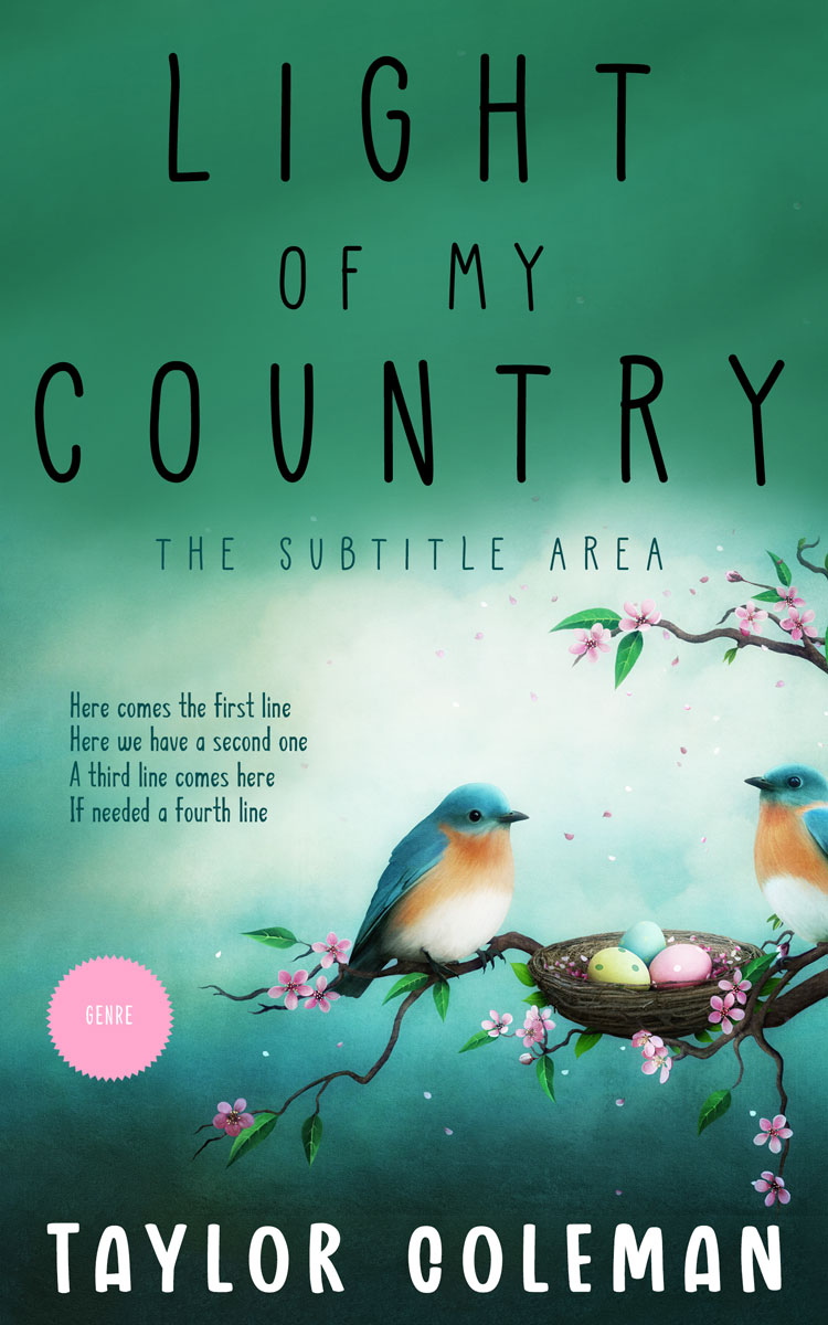 2D view of Premade Education Book Cover - Viridian