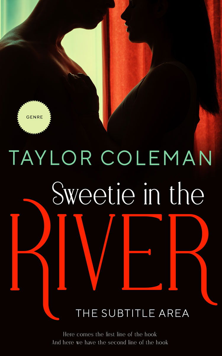 2D view of Premade Erotica Book Cover - Red Damask