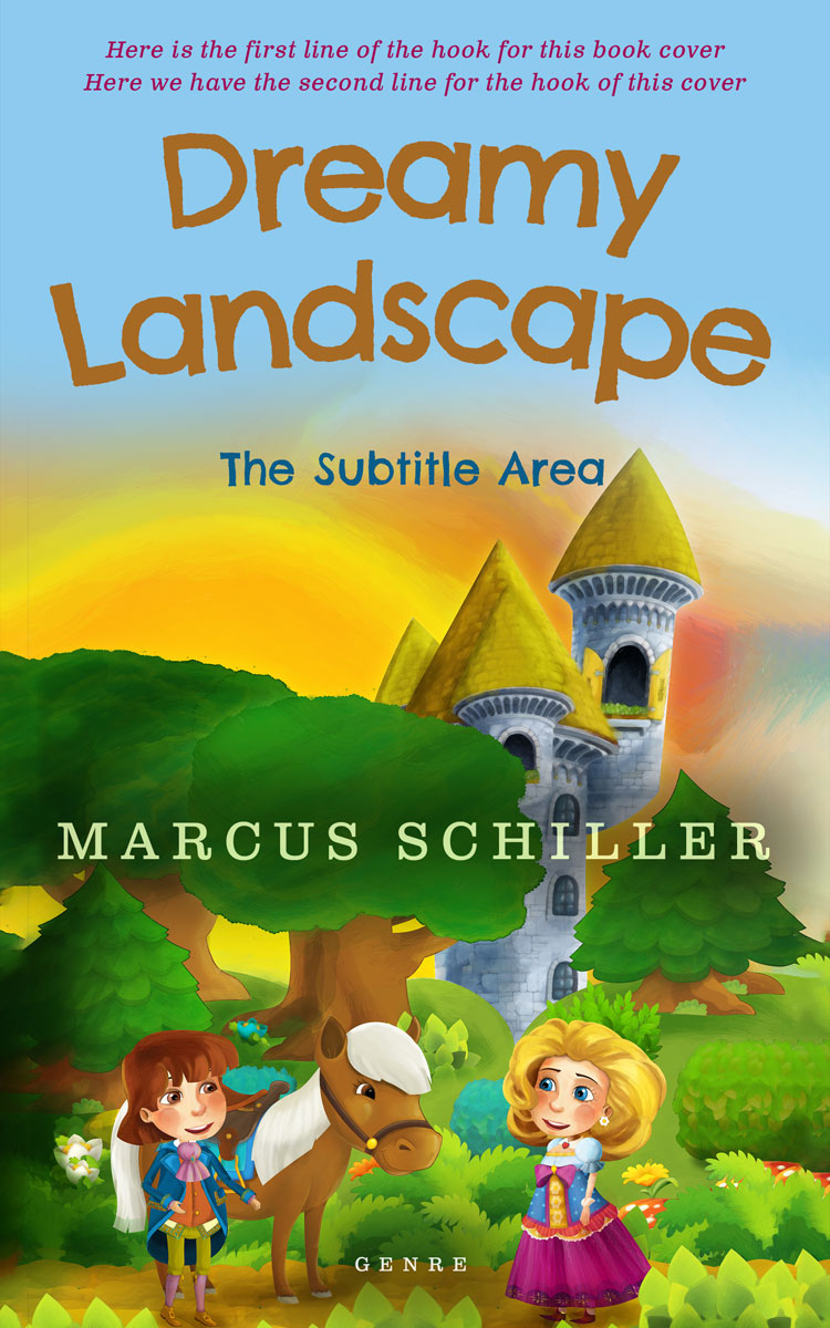 2D view of Premade Fantasy Book Cover - Half Baked