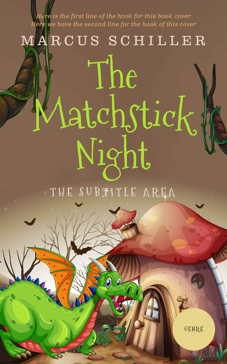 2D view of Shadow #13695 - Premade Horror Book Cover