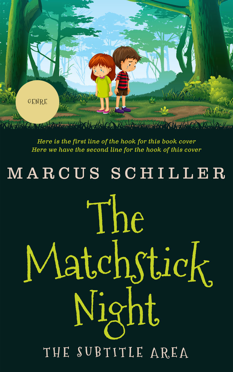 2D view of Premade Literary Fiction Book Cover - Pine Glade