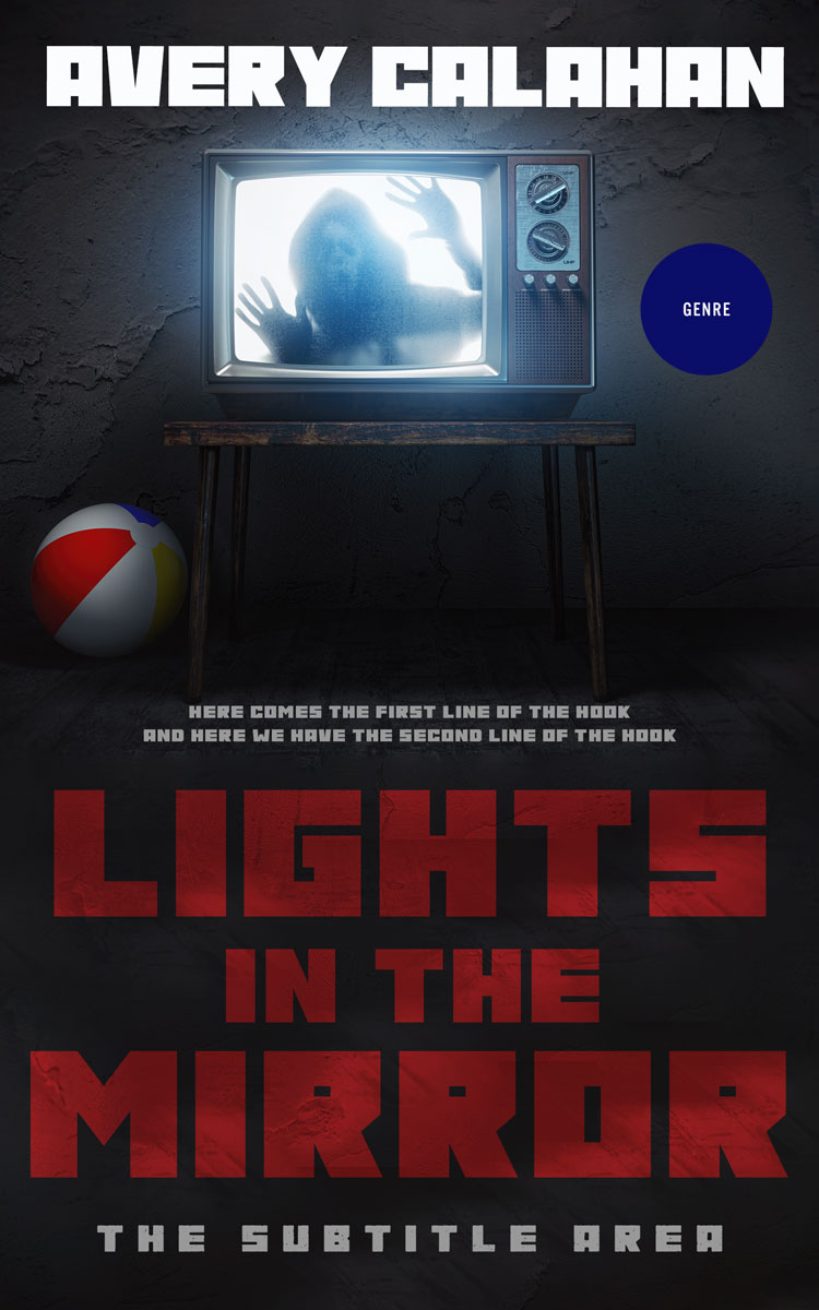 2D view of Shark #13740 - Premade Horror Book Cover