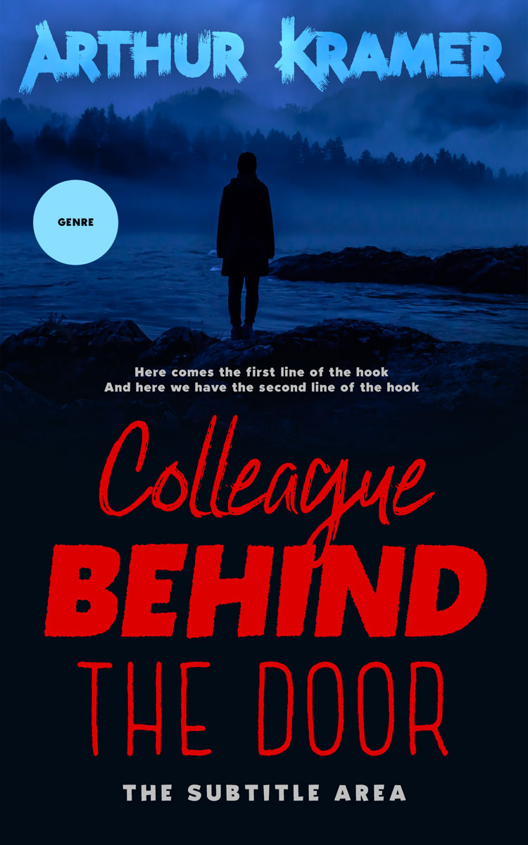 2D view of Brick Red #13746 - Premade Horror Book Cover