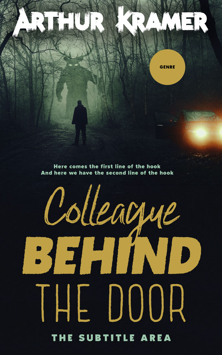 2D view of Premade Horror Book Cover - Husk