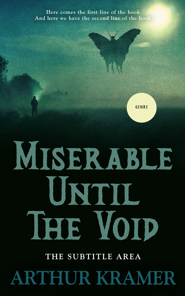 2D view of Black Bean #13757 - Premade Horror Book Cover