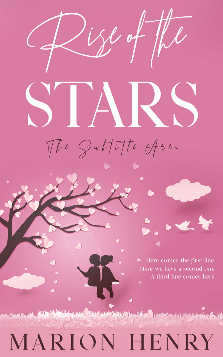 2D view of Premade Romance Book Cover - Charm