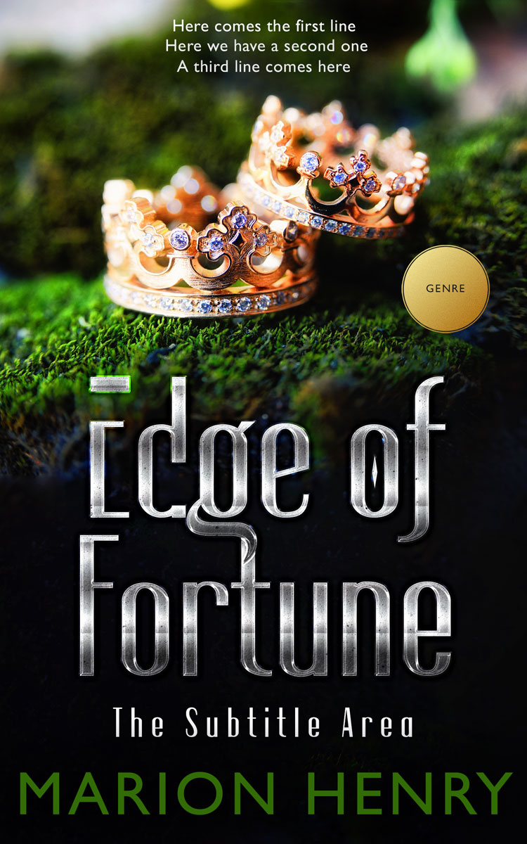 2D view of Premade Romance Book Cover - Vanilla