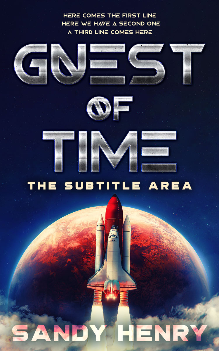 2D view of Clam Shell #13807 - Premade Science Fiction Book Cover