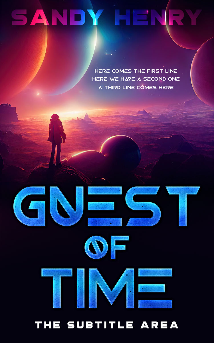 2D view of Contessa #13812 - Premade Science Fiction Book Cover