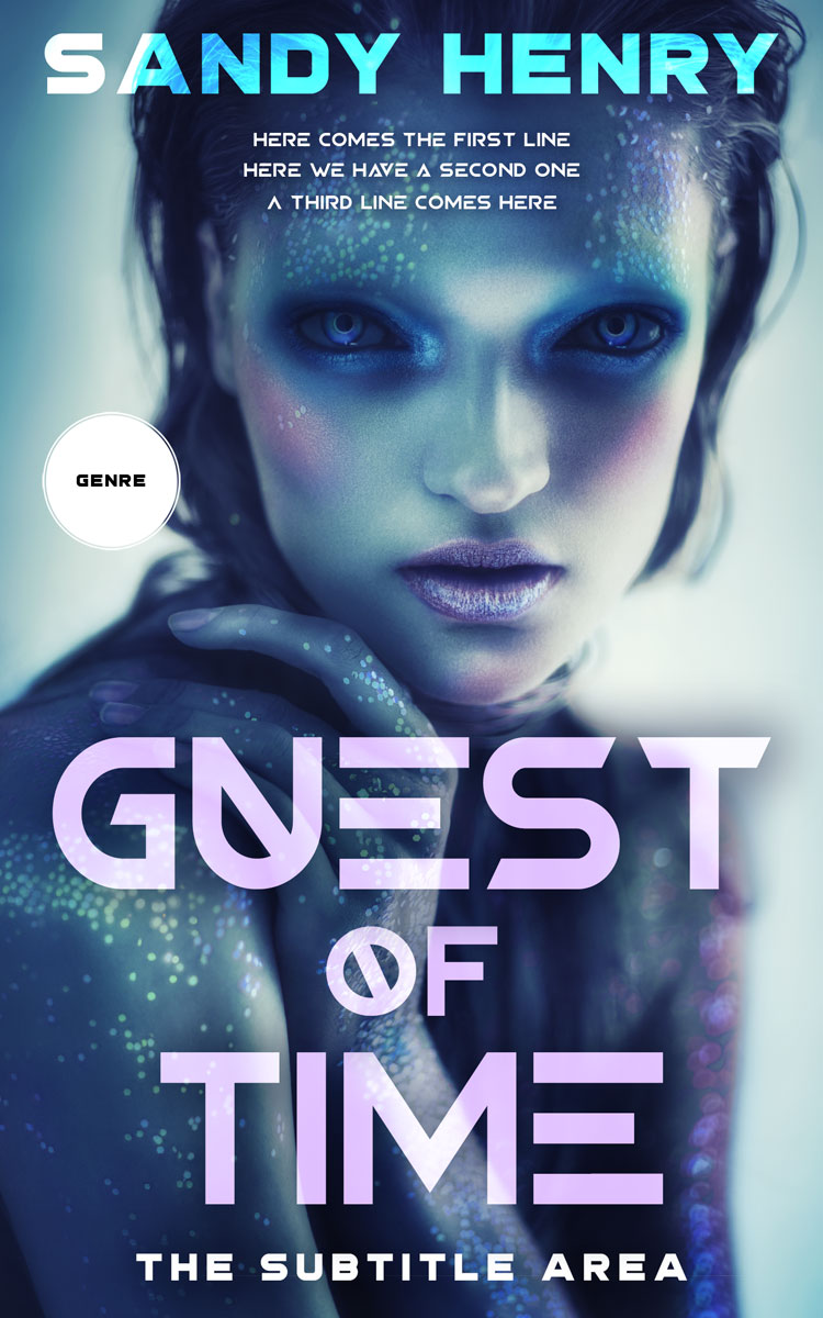 2D view of Premade Science Fiction Book Cover - San Juan