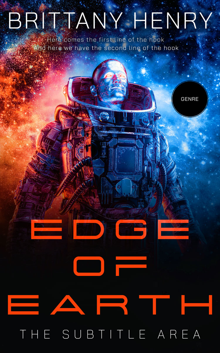 2D view of Premade Science Fiction Book Cover - Roman