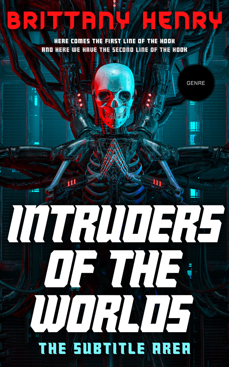 2D view of Premade Science Fiction Book Cover - Bunker