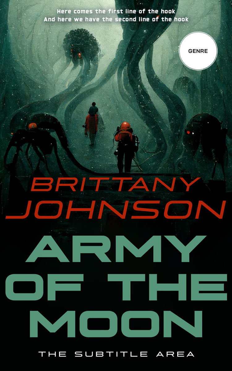 2D view of Racing Green #13844 - Premade Science Fiction Book Cover