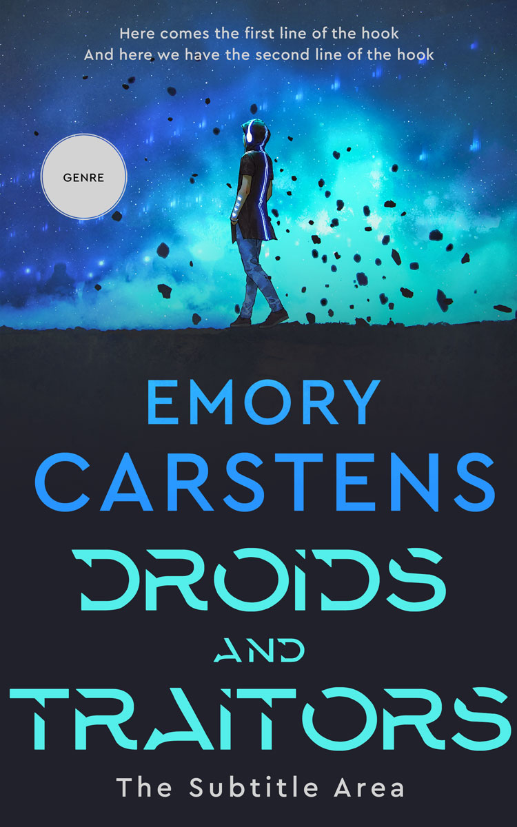 2D view of Ebony Clay #13860 - Premade Science Fiction Book Cover