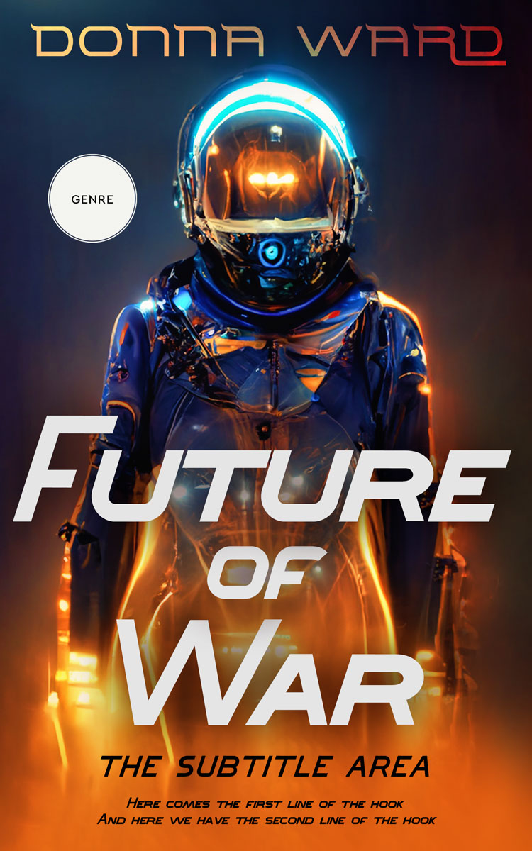 2D view of Di Serria #13876 - Premade Science Fiction Book Cover