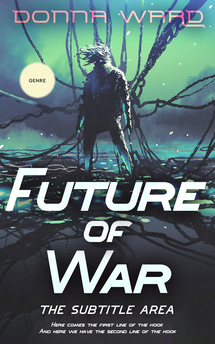 2D view of Premade Science Fiction Book Cover - Limed Spruce