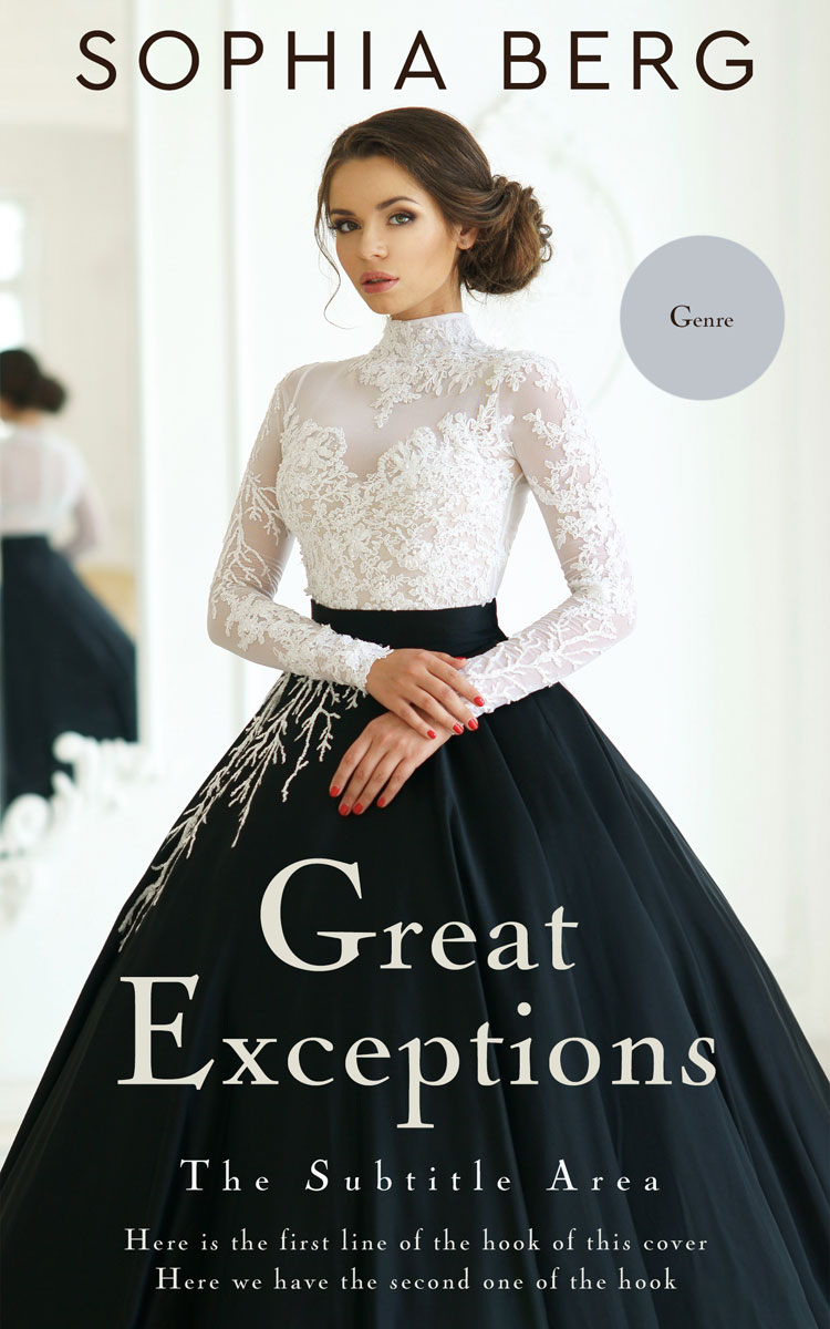 2D view of Cararra #13886 - Premade Romance Book Cover