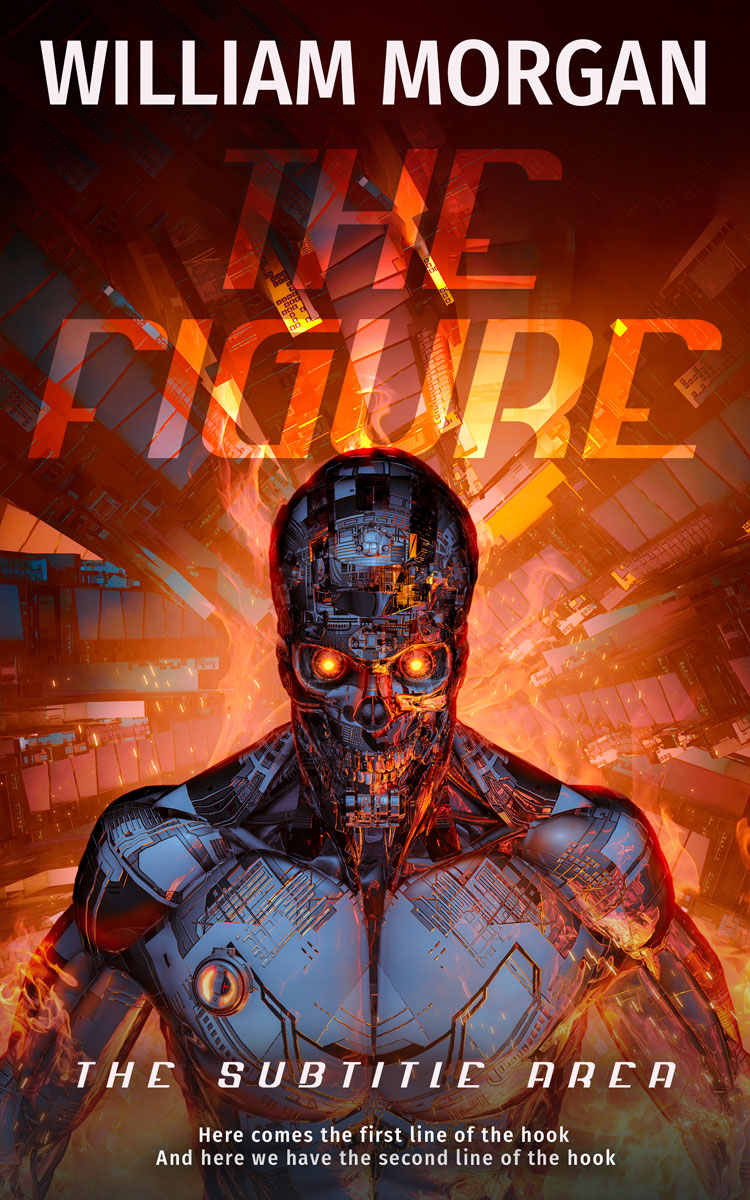 2D view of Cocoa Bean #13911 - Premade Science Fiction Book Cover