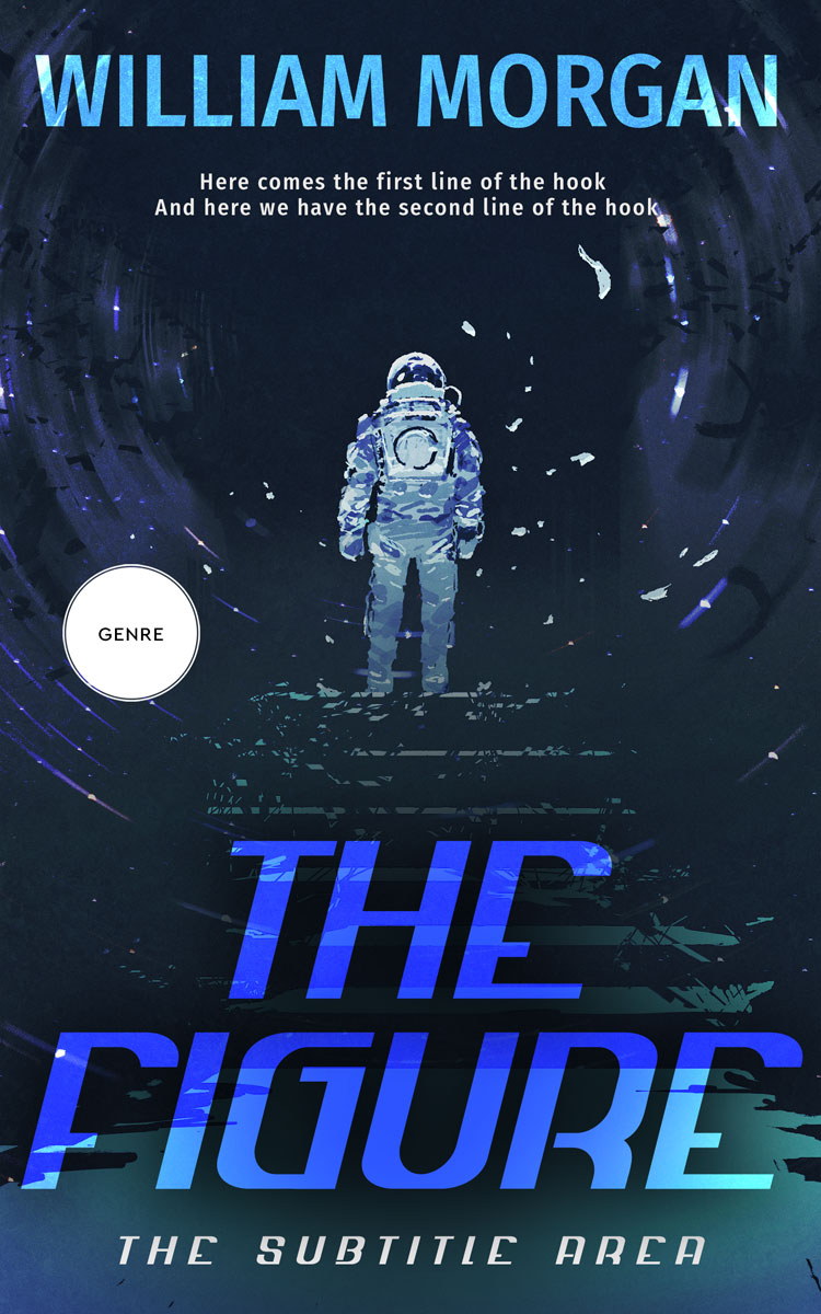 2D view of Premade Science Fiction Book Cover - Mirage