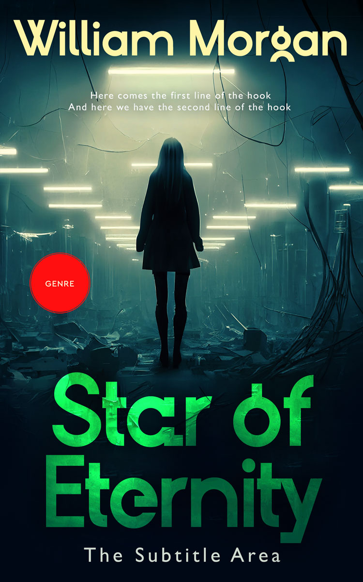 2D view of Rodeo Dust #13924 - Premade Science Fiction Book Cover