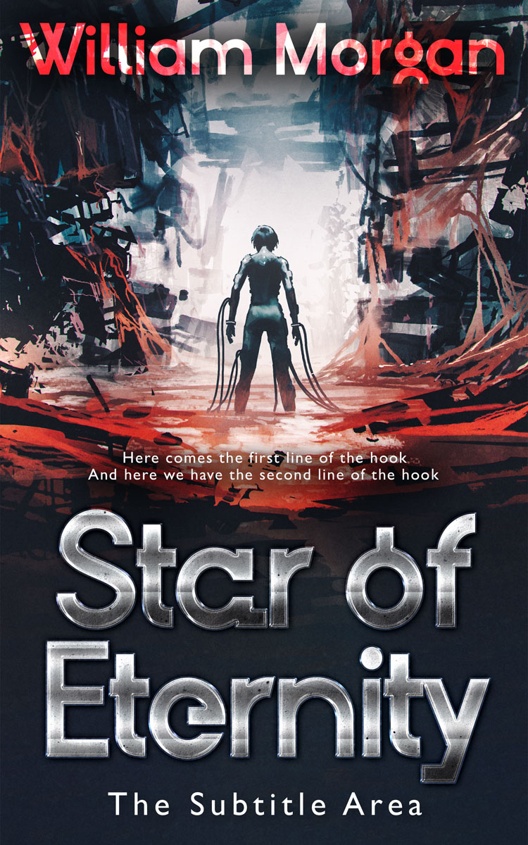 2D view of Clam Shell #13928 - Premade Apocalyptica Book Cover | BookCoverZone