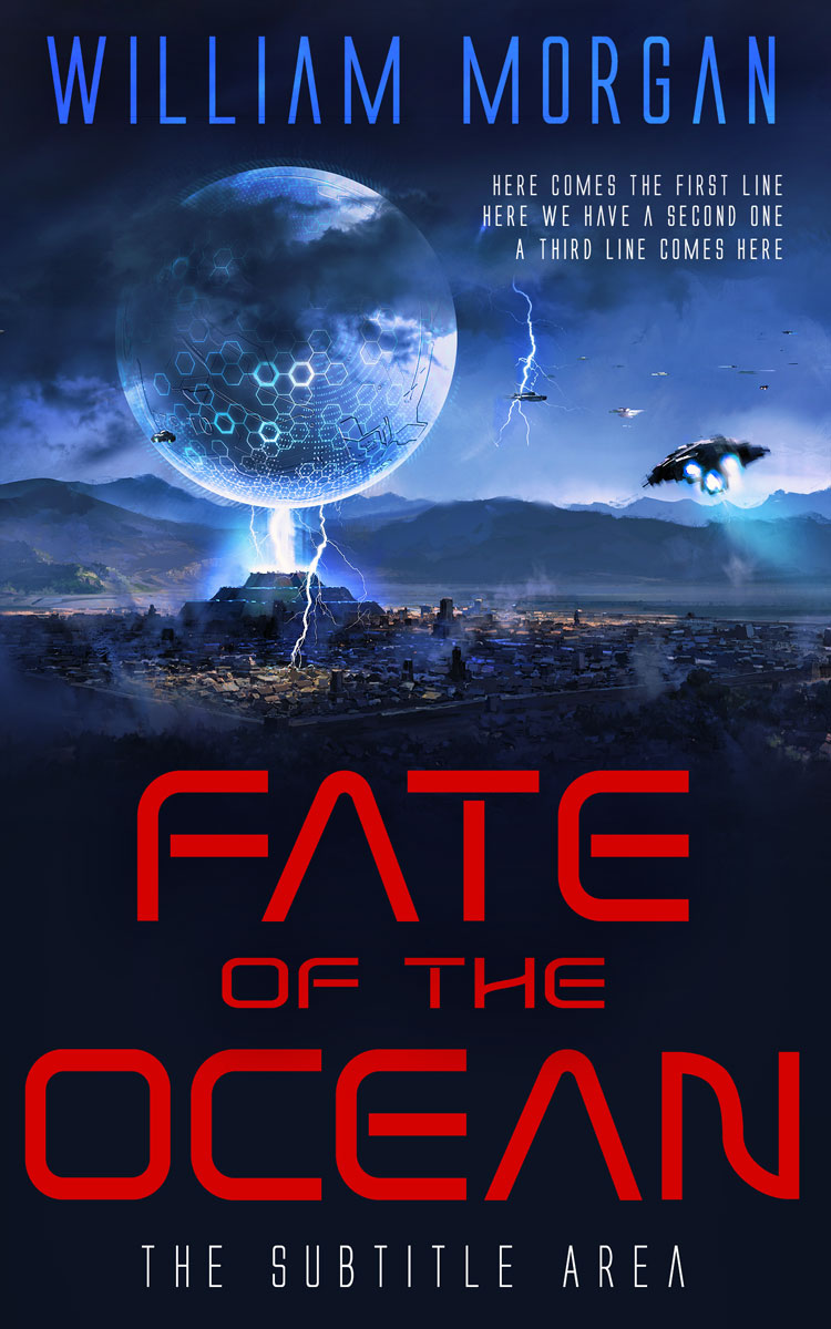 2D view of Ebony #13936 - Premade Science Fiction Book Cover