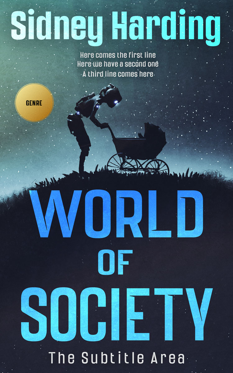 2D view of Ebony Clay #13942 - Premade Science Fiction Book Cover