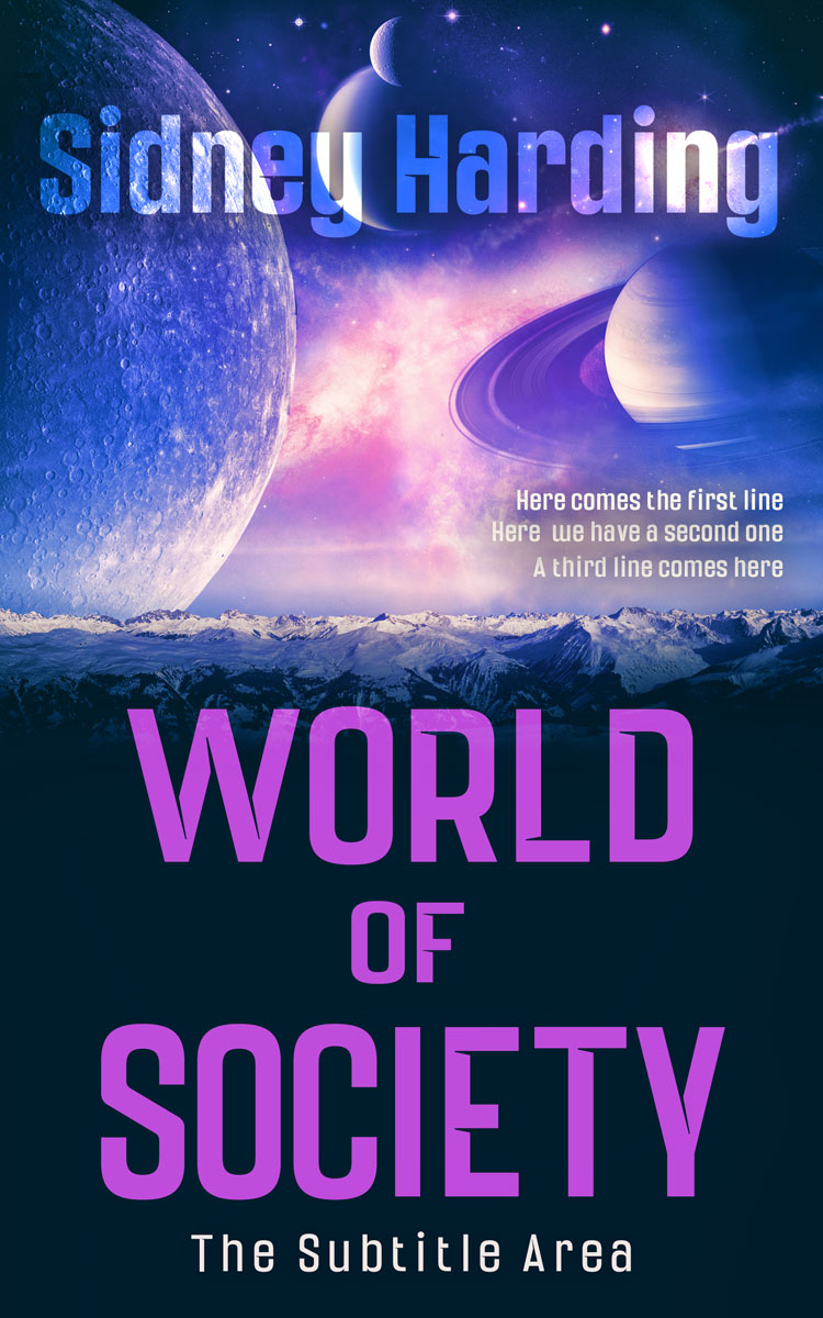 2D view of Blue Zodiac #13947 - Premade Science Fiction Book Cover