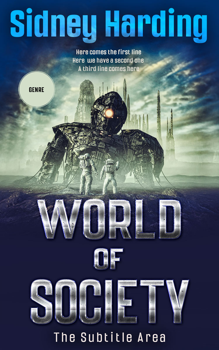 2D view of Premade Science Fiction Book Cover - Clay Ash